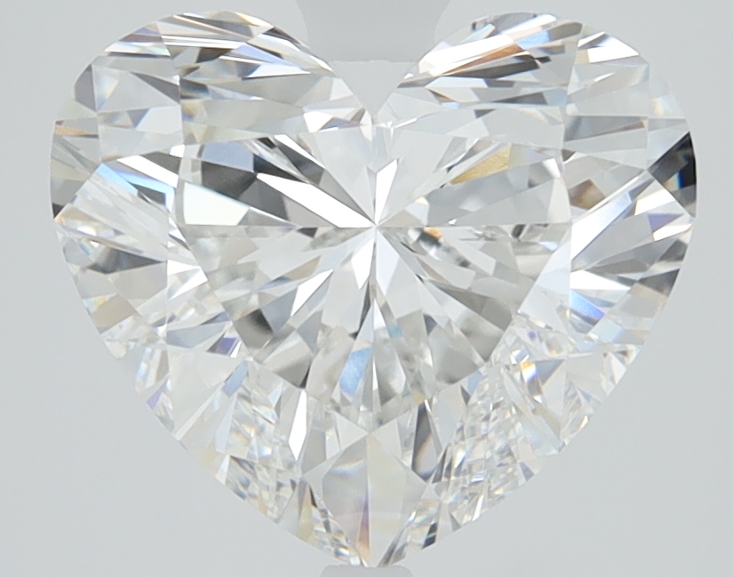 2.9ct Heart Cut Lab-Grown Diamond, E/VVS1, 8.70mm ID