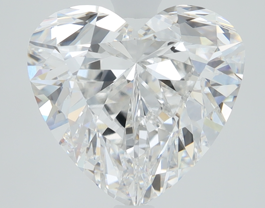 3.01ct Heart Cut Lab Diamond, D Color, VVS1 Clarity