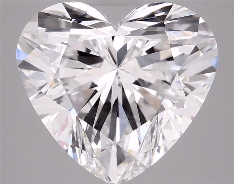 3.1ct Heart Cut Lab-Grown Diamond, E Color, VVS2 Clarity
