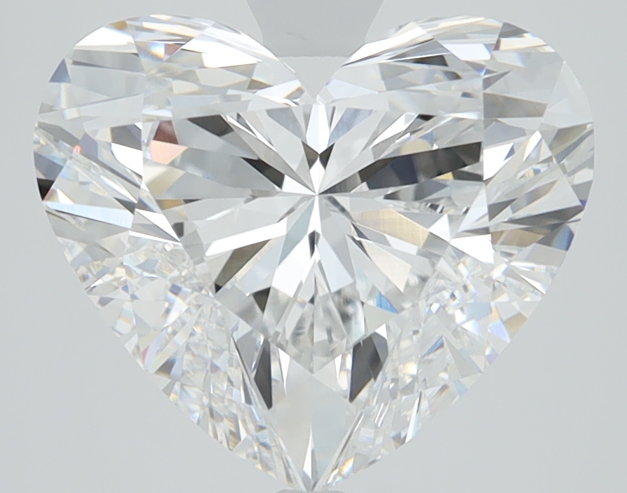 3.83ct Heart Cut Lab-Grown Diamond, D/VVS1, 9.44mm ID