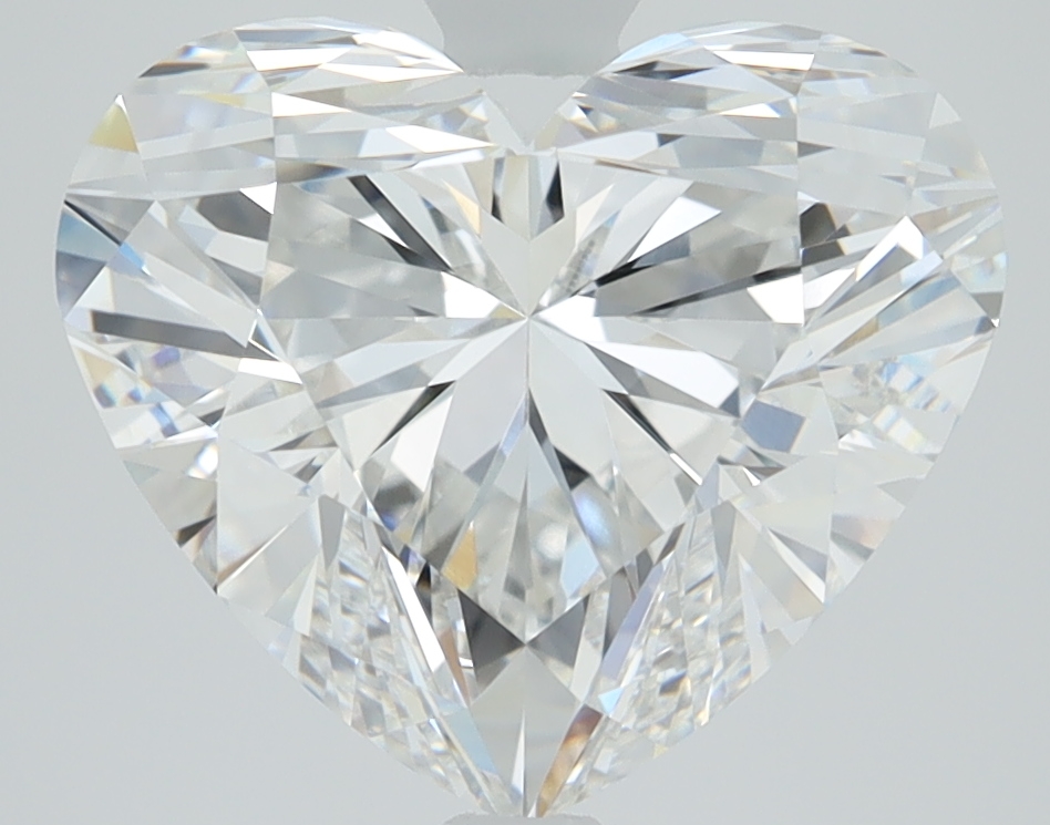 4.06ct Heart Cut Lab-Grown Diamond, D Color, VVS1 Clarity