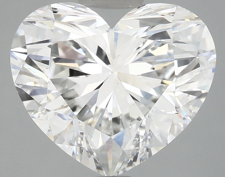 5.03ct lab-grown heart diamond, E/VS2 clarity, 10.14mm ID