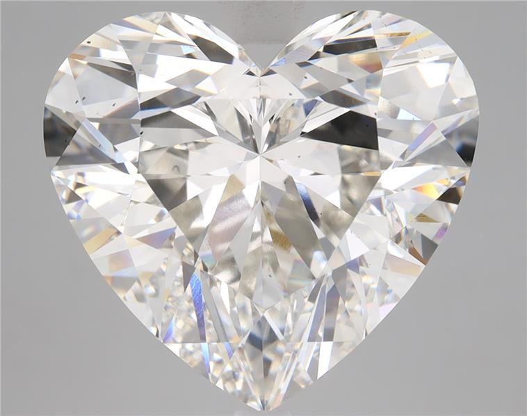 11ct lab-grown heart diamond, G/VS2, 14.28x15.43x8.85 mm