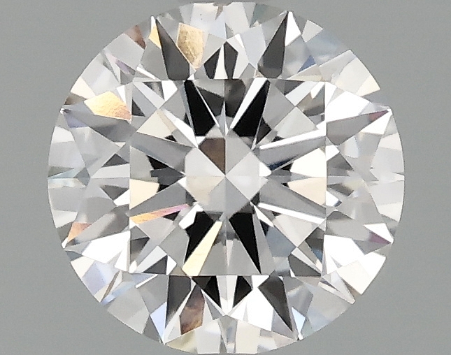 1.53ct round F/VS2 lab-grown diamond, 7.39mm, IGI certified.