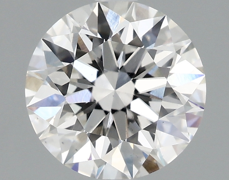 1.59ct round lab-grown diamond, F color, VS2 clarity, IGI certified.
