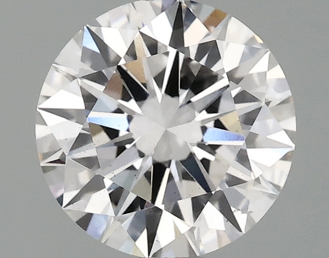 1.59ct round F/VS2 lab-grown diamond, 7.55mm, IGI certified.