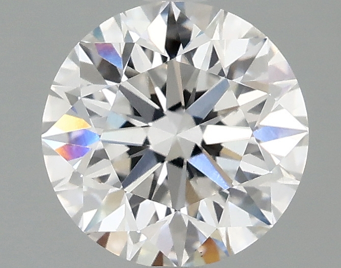 1.67ct round D/VS1 lab-grown diamond, IGI certified, 7.48mm diameter.