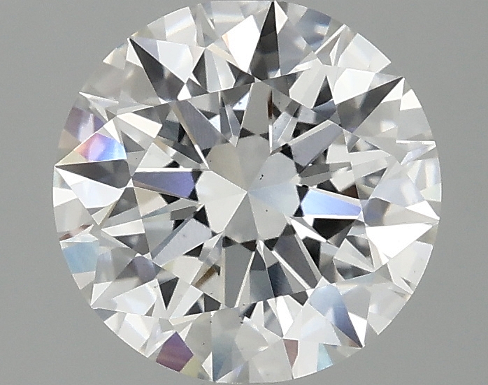 2ct round lab-grown diamond E/VS2, 8.12mm, IGI certified.