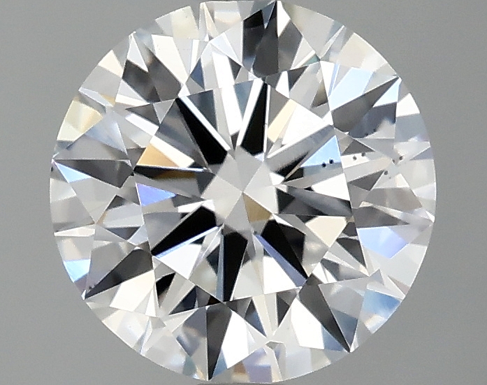 2ct round lab-grown diamond E/VS2, 8.05mm, IGI certified.
