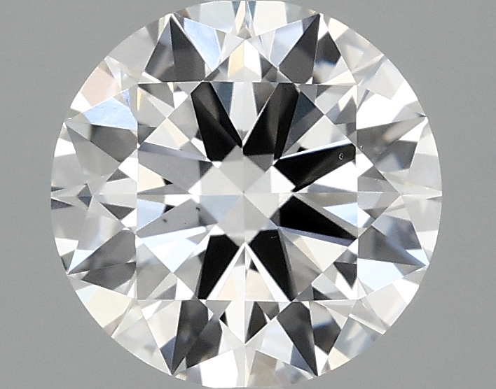 2ct round lab-grown diamond E/VS2, 8.14mm, IGI certified.