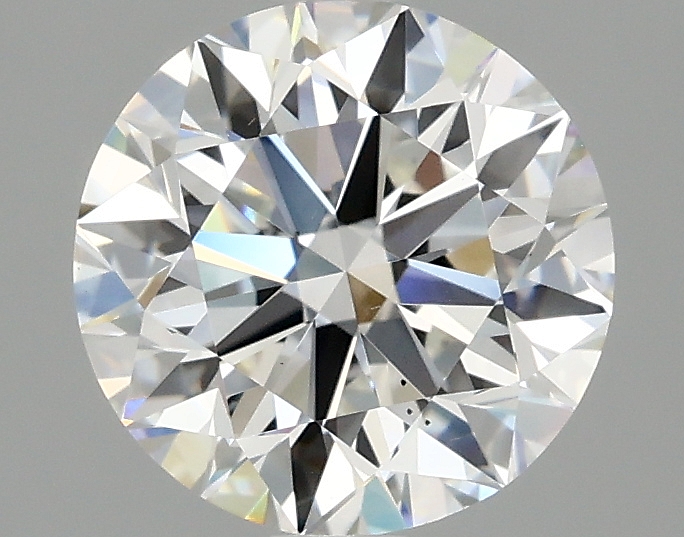2ct round lab-grown diamond F/VS2 IGI certified 7.92mm