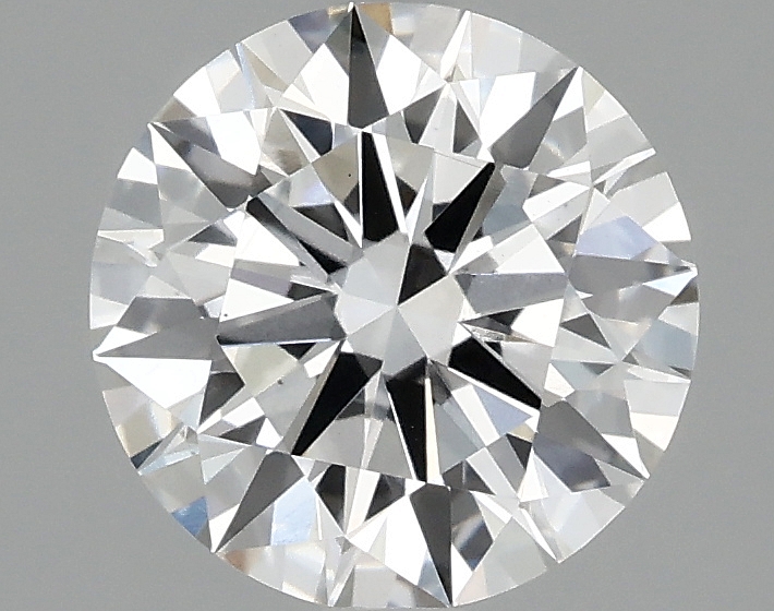 2.04ct round lab-grown diamond E/VS1, 8.21mm, IGI certified.