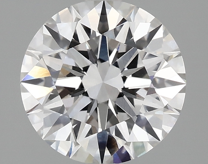 2.06ct round F/VS1 lab-grown diamond, IGI certified, 8.16mm, loose stone.