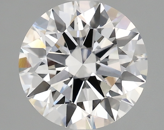 2.06ct round F/VS1 lab-grown diamond, 8.17mm, IGI certified.