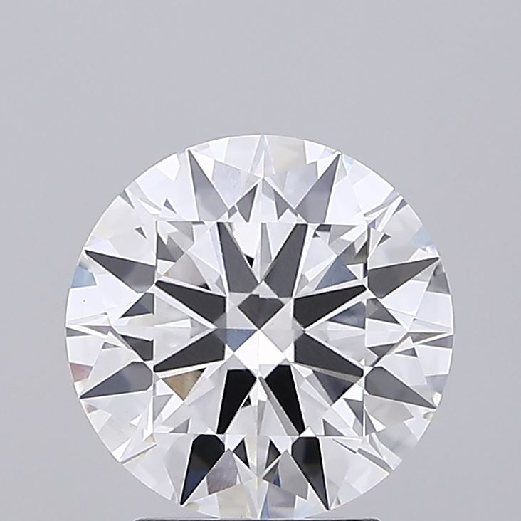 2.83ct round lab-grown diamond E/VVS2, 9.11mm, IGI certified.