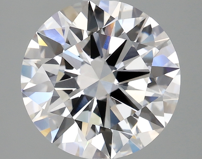 2.9ct round lab-grown diamond, D color, VS1 clarity, IGI certified.
