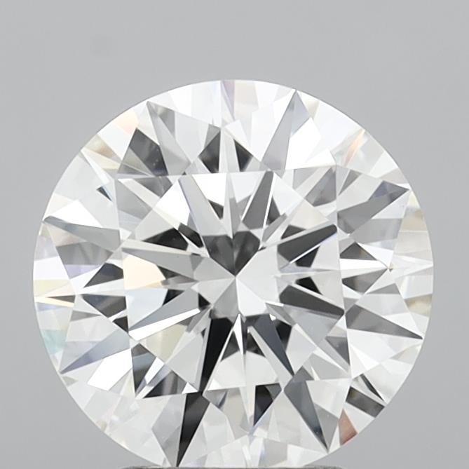 2.9ct round F/VVS2 lab-grown diamond, 9.20mm, IGI certified.