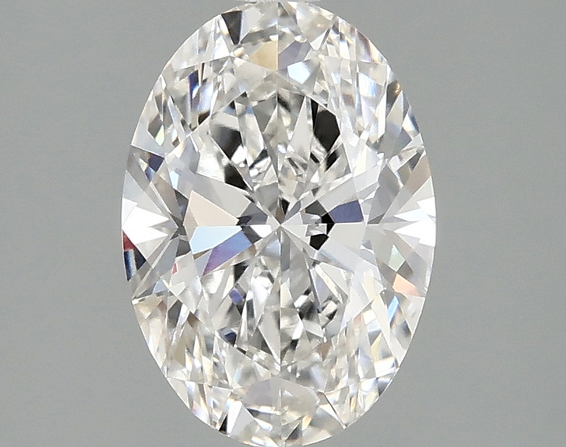Oval cut lab-grown diamond, 1.61 carat, F/VVS1, 9.38mm ID