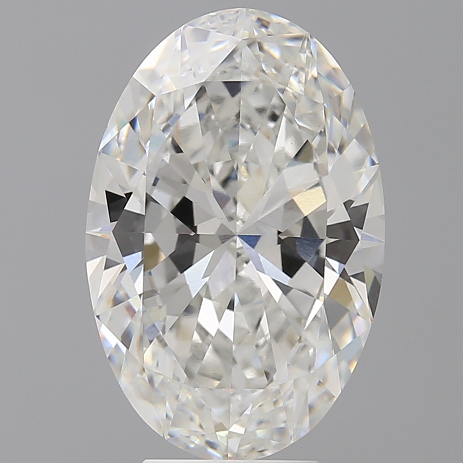 5.54ct oval lab-grown diamond, F/VVS2, 15.00mm ID