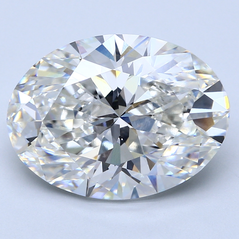9.18ct Oval Lab-Grown Diamond, G Color, VVS2 Clarity, 16.08mm ID