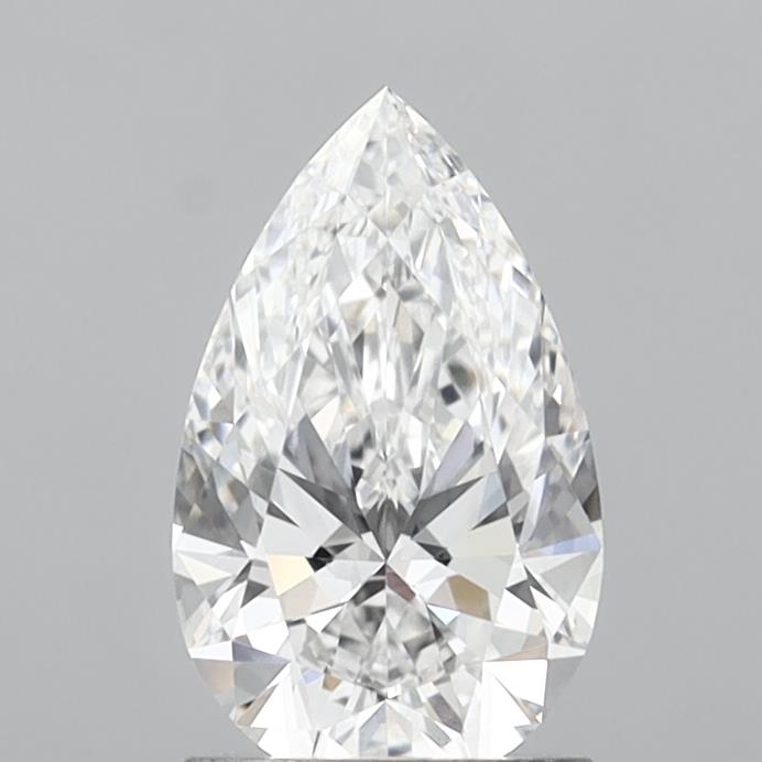 1.45ct Pear Cut Lab-Grown Diamond, D Color, VVS2 Clarity, 10.25mm ID