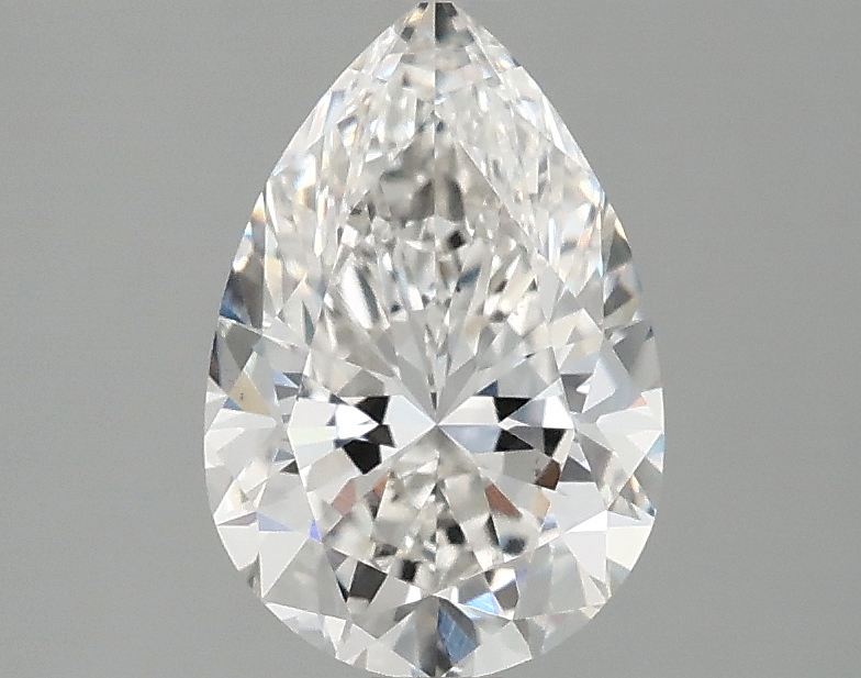 1.57ct lab-grown pear diamond, F/VS2, 9.70mm ID