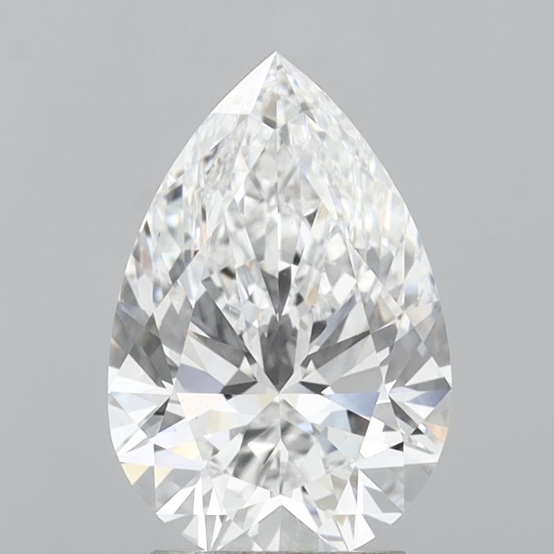 2.81ct Pear Cut Lab-Grown Diamond, D/VS1, 11.96mm ID