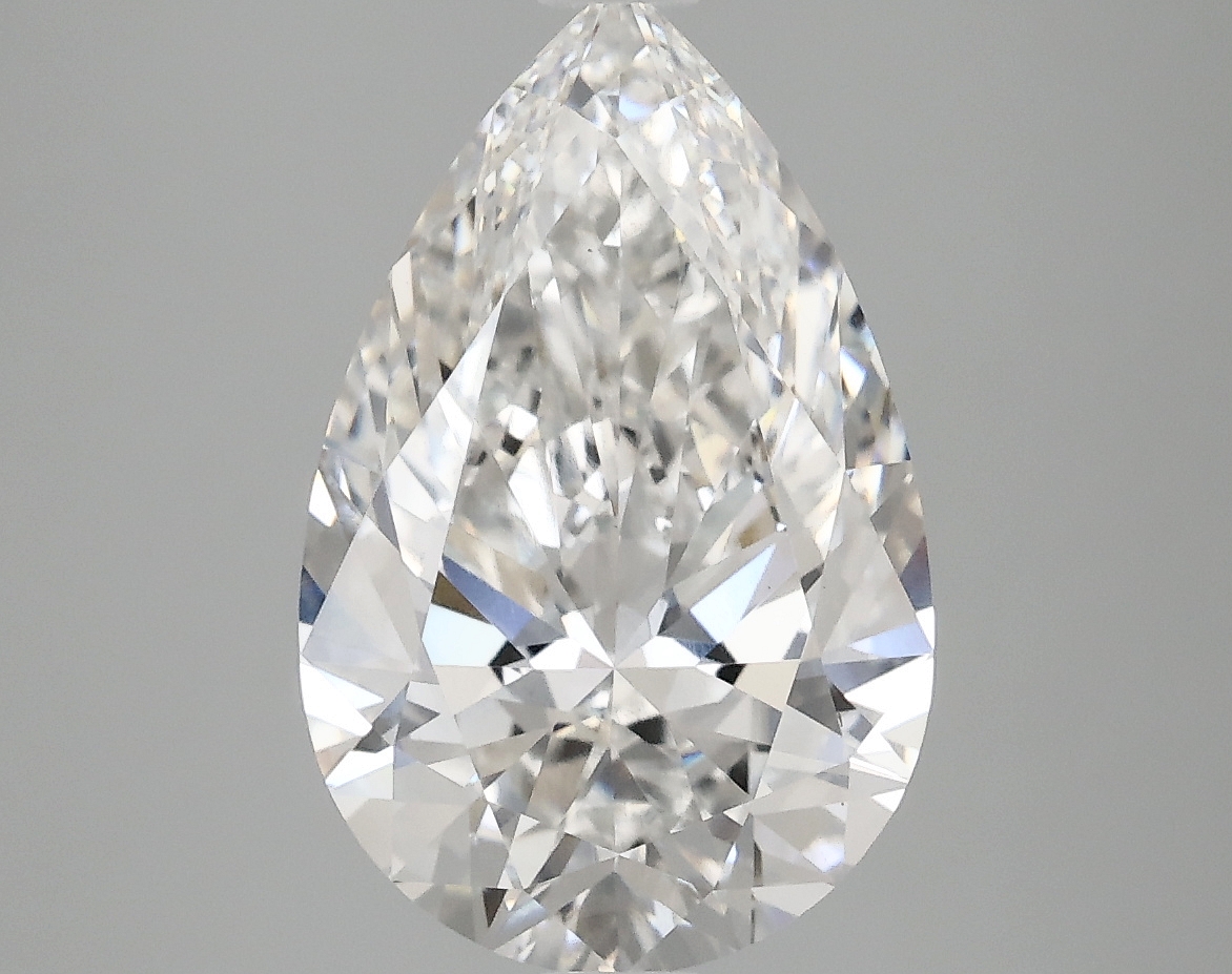 3.91ct Pear Cut Lab-Grown Diamond, F/VS1, 14mm ID