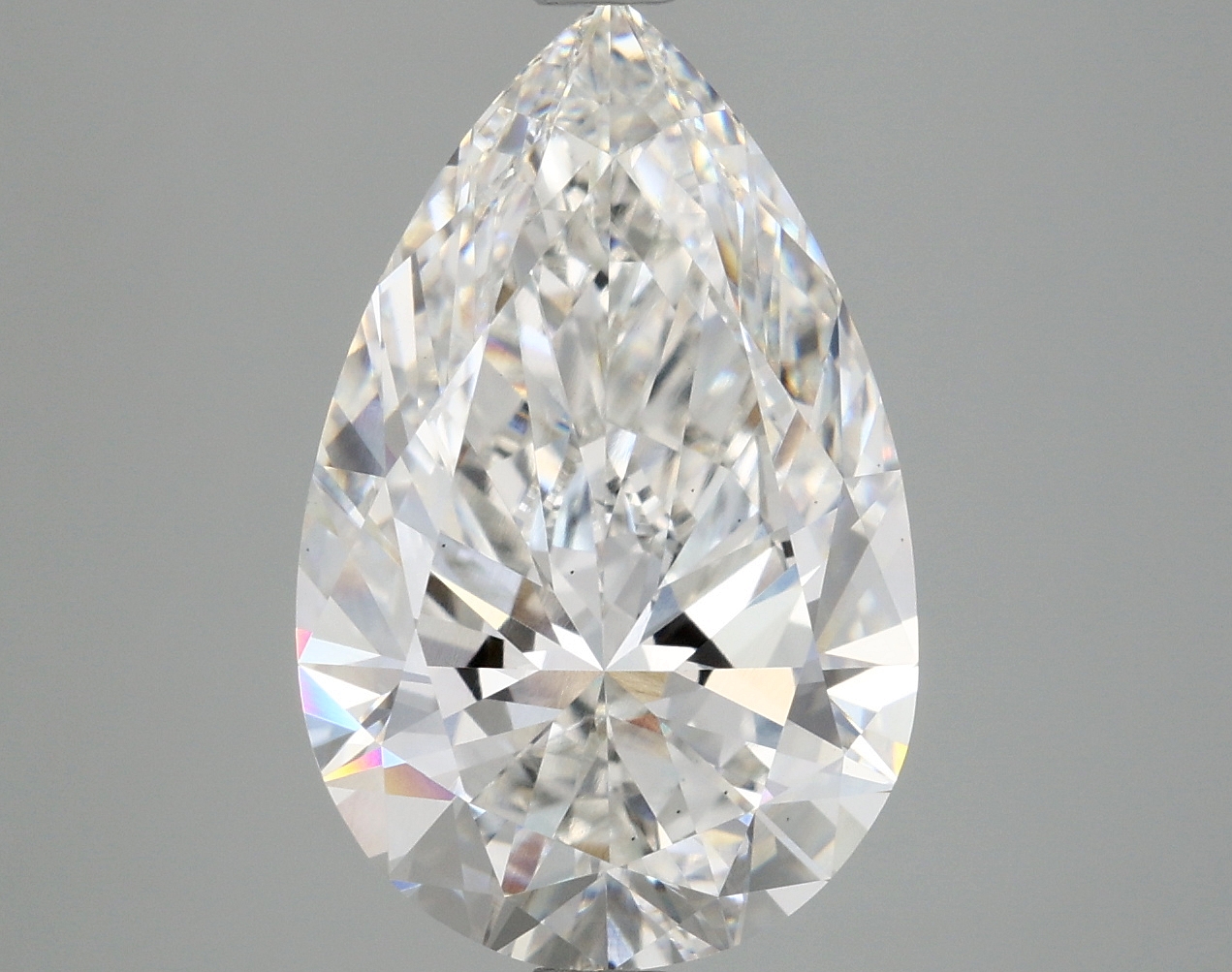 4.89ct Pear Cut Lab-Grown Diamond, E Color, VS1 Clarity, 15.09mm ID