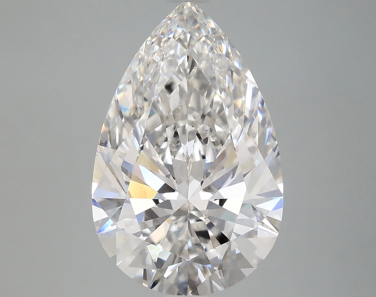 4.9ct Pear Cut Lab-Grown Diamond, F/VS1, 14.89mm ID