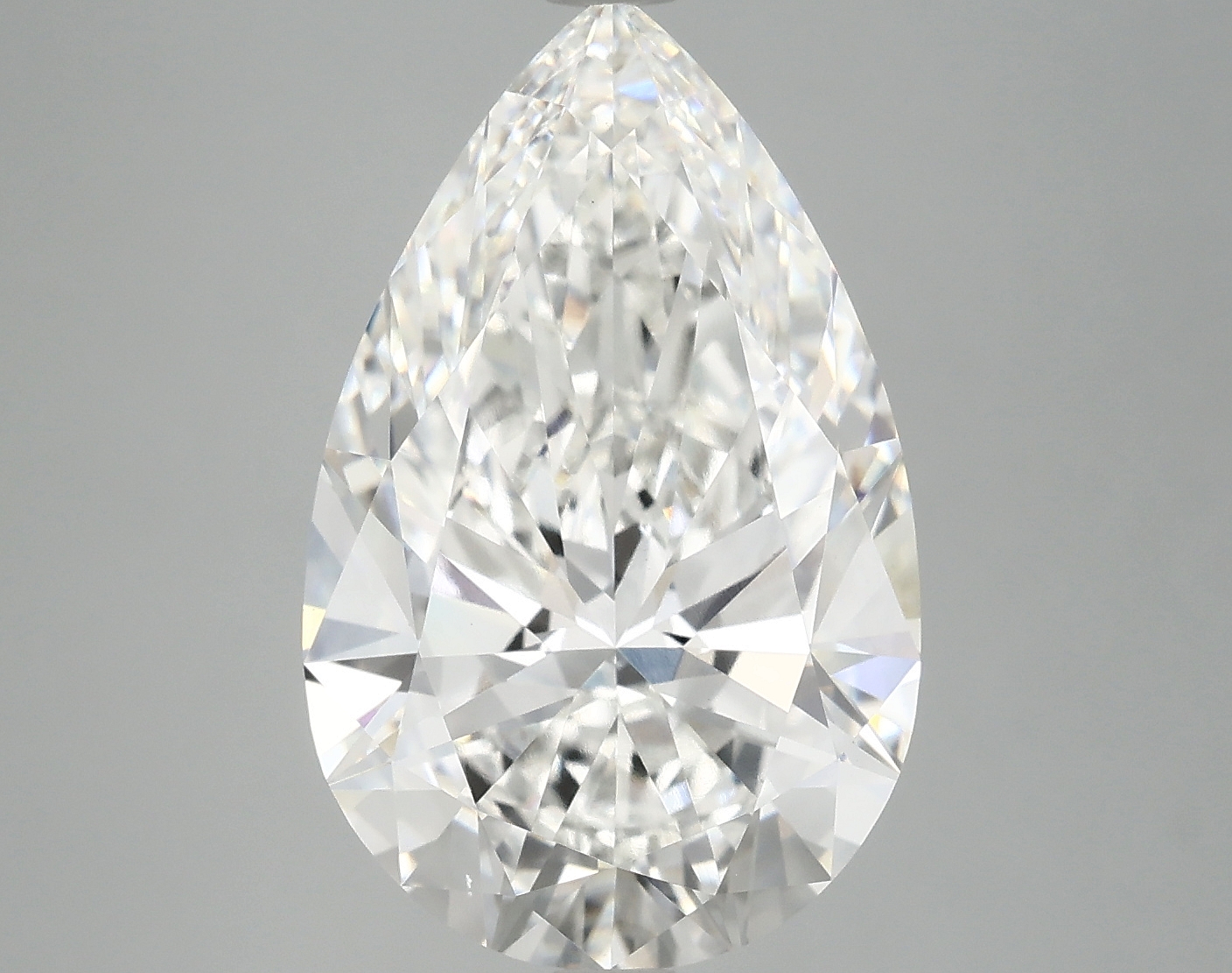 Lab-grown 6.4ct Pear diamond, F/VS1, 16.66mm ID