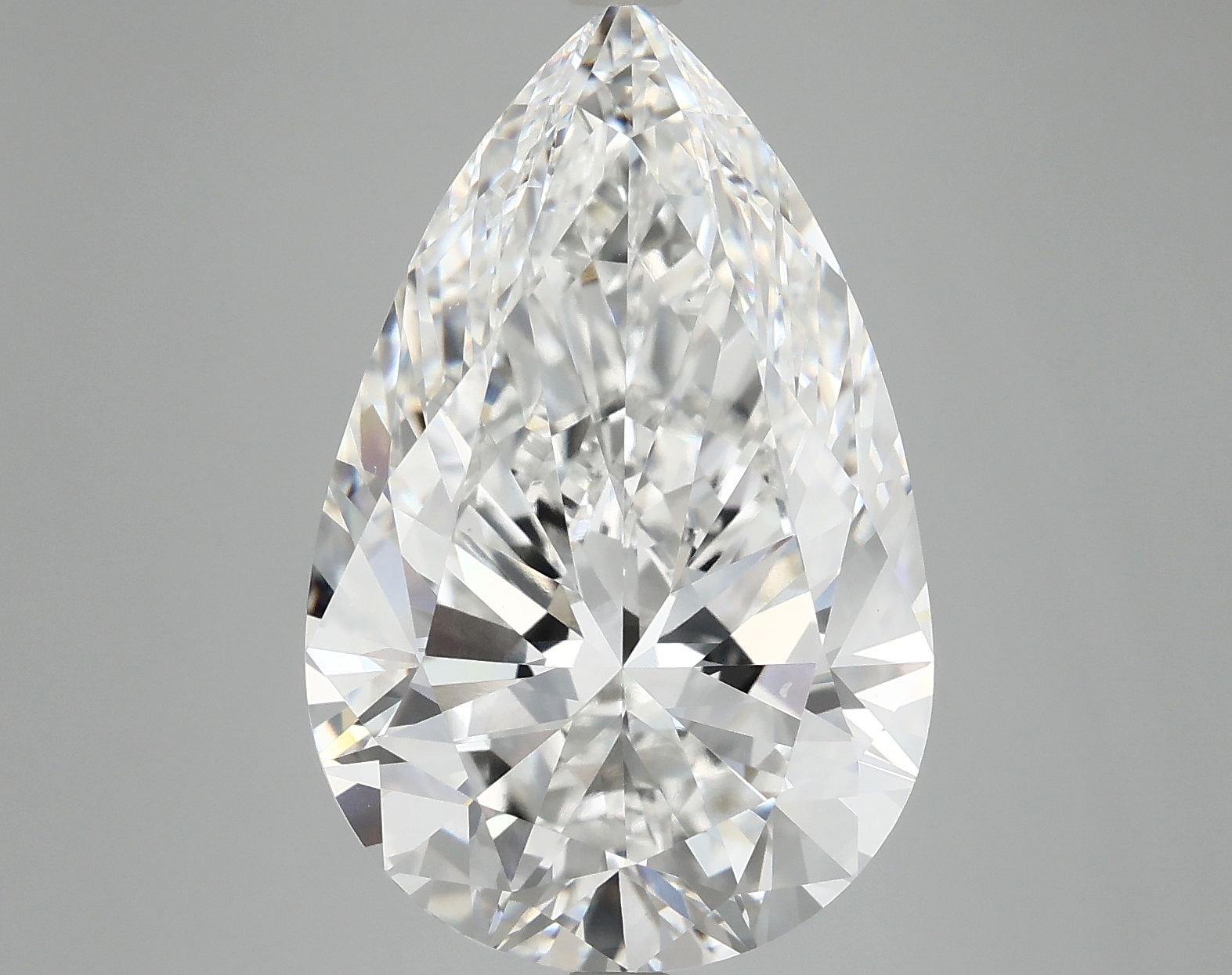 10.02ct Pear Cut Lab Diamond, E/VS2, 18.60mm ID