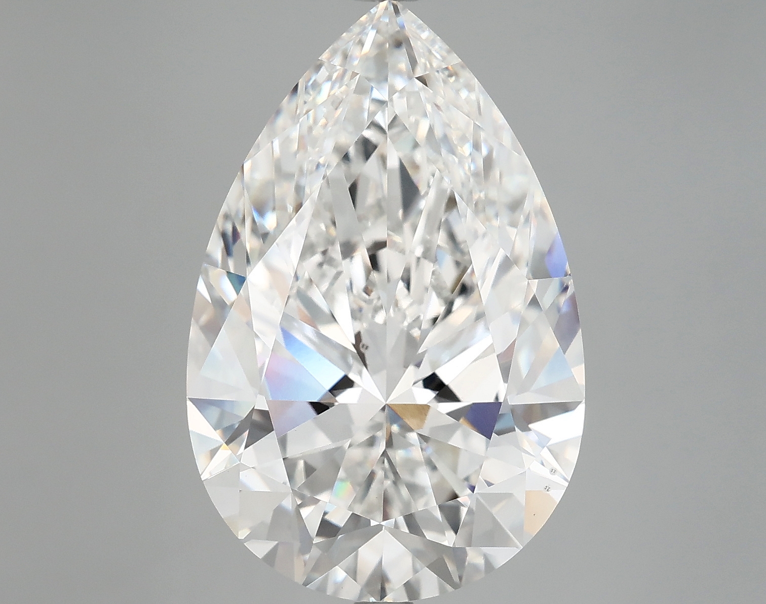 10.06ct Pear Cut Lab Diamond, E Color, VS2 Clarity, 18.48mm ID
