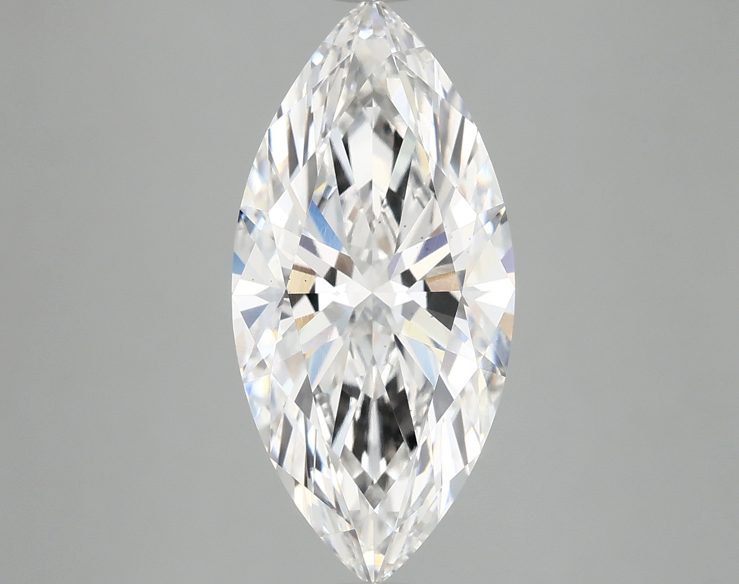 Lab-grown 3.57ct Marquise cut diamond, E color, VS2 clarity, 16.65 x 7.93 x 4.88 mm measurements.