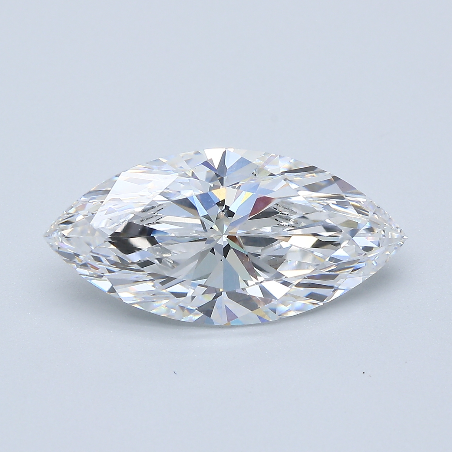 4.1ct lab-grown marquise diamond, D color, VS2 clarity, 16.87mm ID