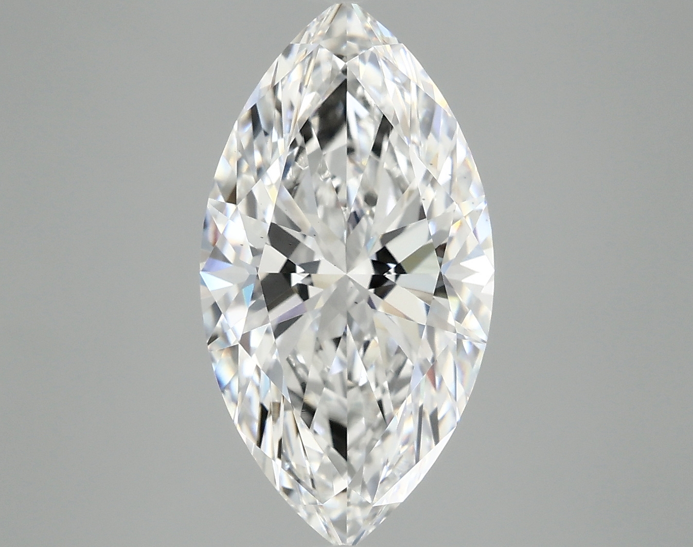 4.1ct marquise cut lab-grown diamond, E color, VS2 clarity, measurements 15.95 X 8.43 X 5.32 mm