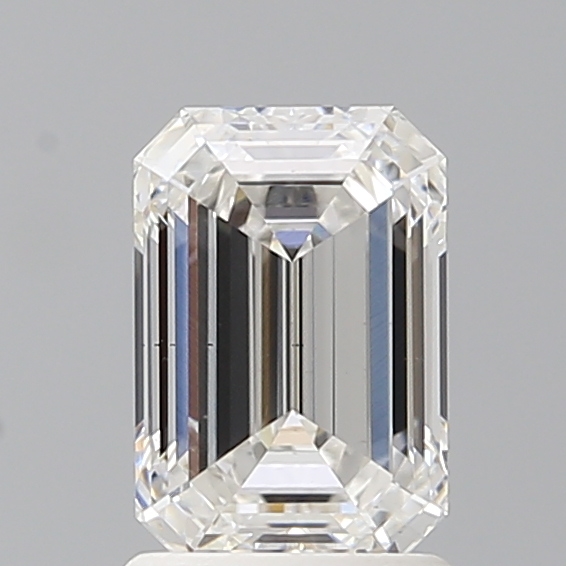 1.6ct Emerald Cut Lab-Grown Diamond, F Color, VS2 Clarity