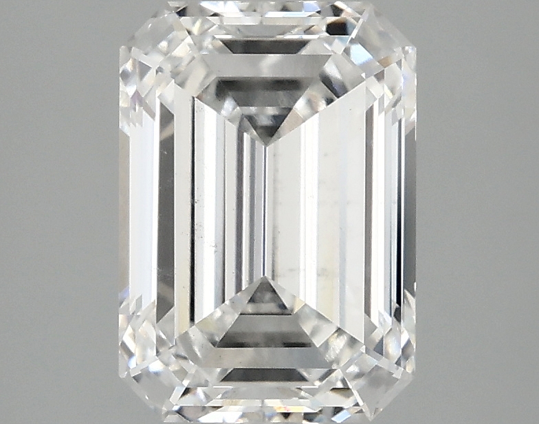 2.43ct Emerald Cut Lab-Grown Diamond, E Color, VS2 Clarity