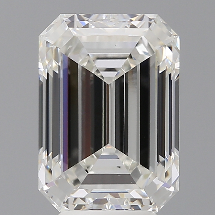 Lab-grown 5.4ct Emerald cut diamond, F/VS1, 11.78mm ID
