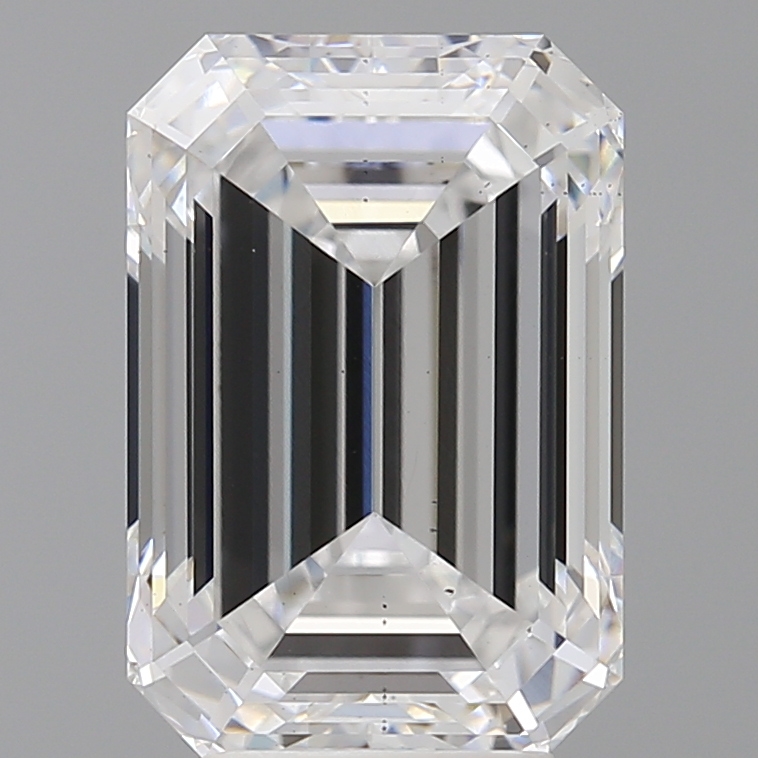 5.55ct Emerald Cut Lab-Grown Diamond, D/VS2, 12.19mm ID