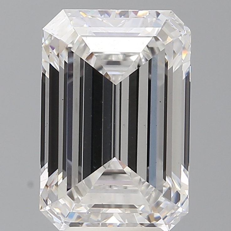 5.6ct Emerald Cut Lab-Grown Diamond, E/VS2, 12.42mm ID