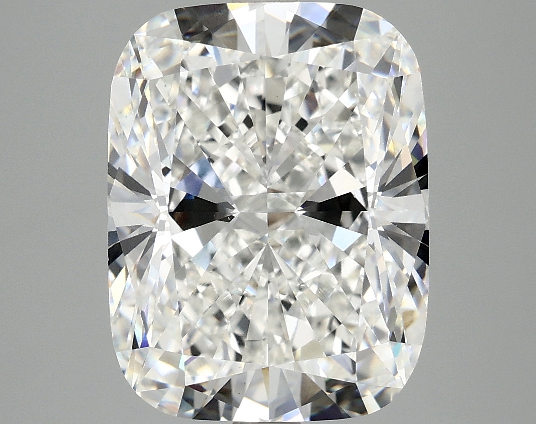 6.18ct cushion cut lab diamond, F/VS1, 12.55mm x 9.61mm x 6.41mm