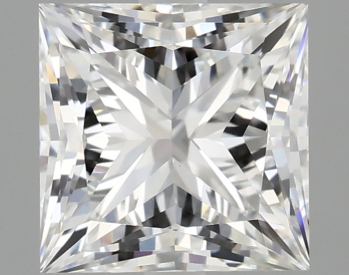 2.27ct Princess cut lab diamond, E color, VVS2 clarity, measurements 7.15 X 7.12 X 5.10 mm