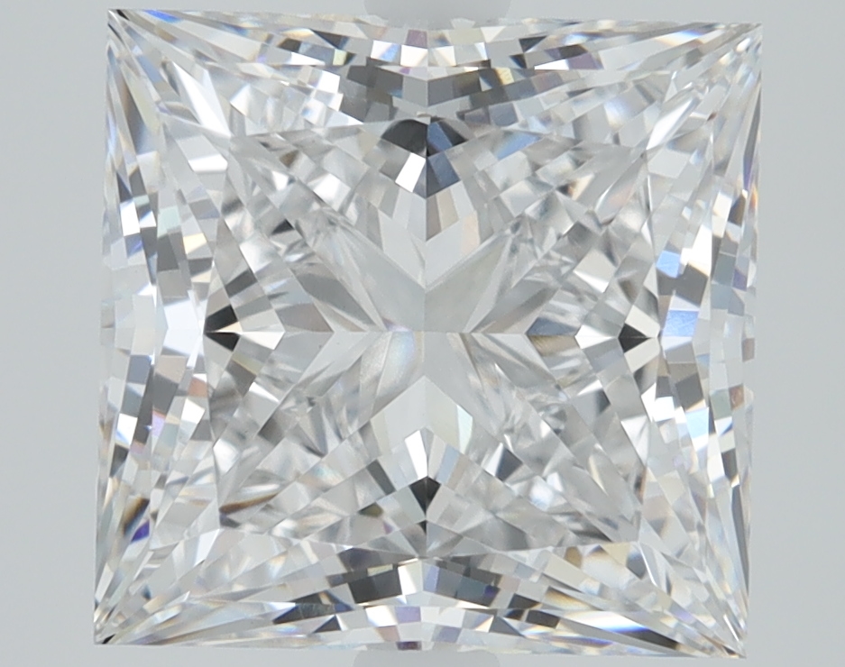 3.73ct Princess lab-grown diamond