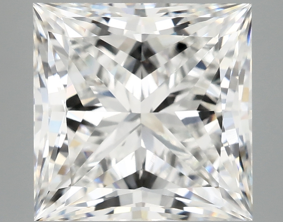 7.01ct Princess cut lab-grown diamond, F color, VS2 clarity, 10.46 x 10.41 x 7.25 mm