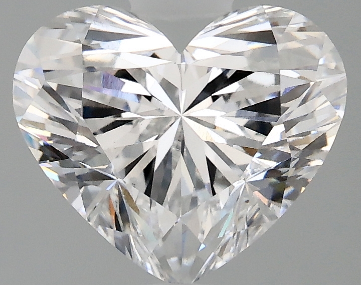 2.56ct Heart-Shaped Lab-Grown Diamond, D Color, VS2 Clarity