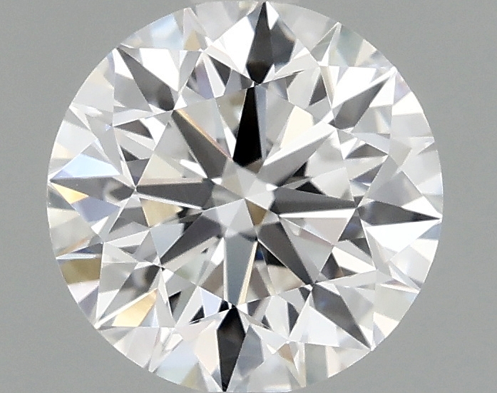 1.55ct round lab-grown diamond, D color, VVS2 clarity, IGI certified.