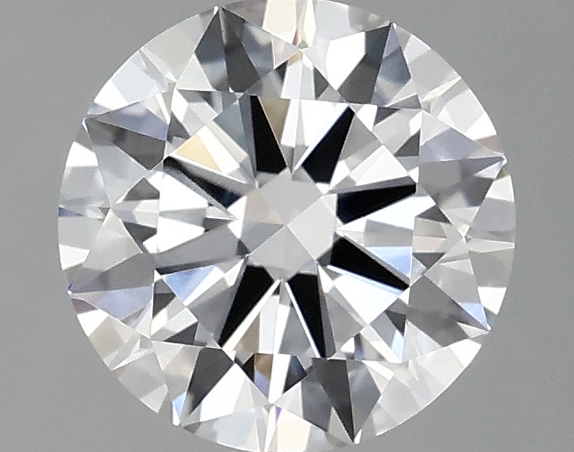 1.55ct round D/VVS2 lab-grown diamond, 7.44mm, IGI certified.