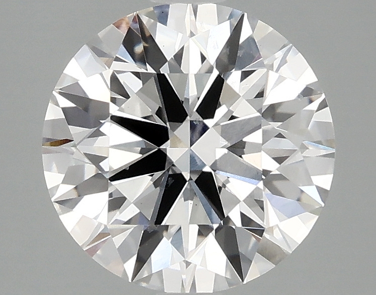 2.43ct round lab-grown diamond, D color, VS1 clarity, IGI certified.