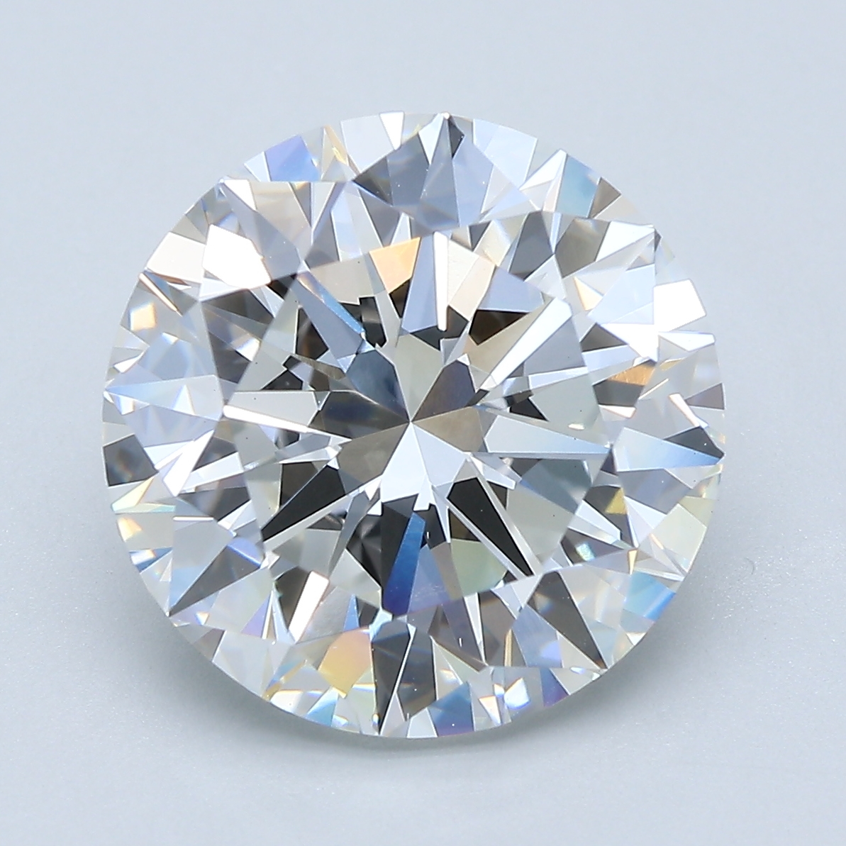 7.03ct round F/VS2 lab diamond, measurements 12.20mm ID
